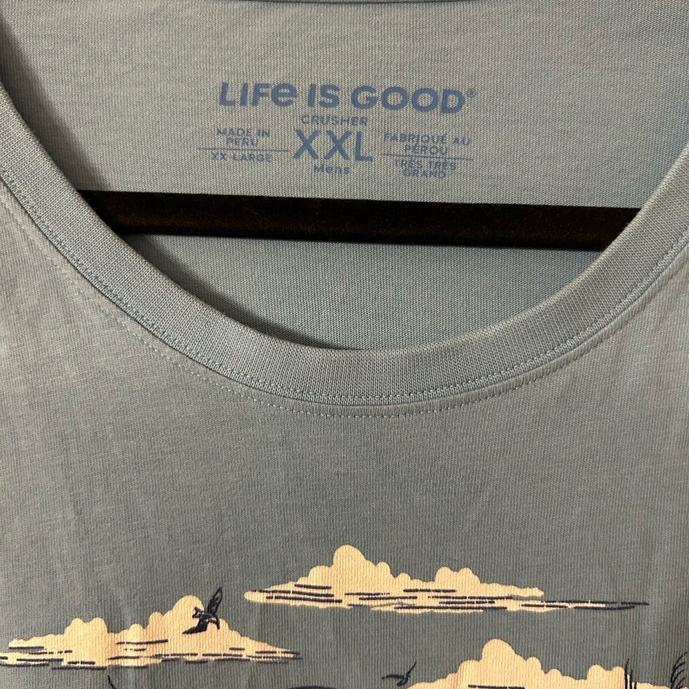 Life Is Good Ocean Sunset Graphic Tee - Blue - Picture 2 of 4